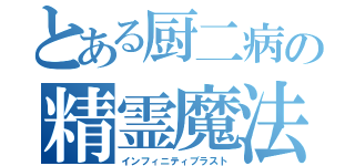 とある厨二病の精霊魔法（インフィニティブラスト）