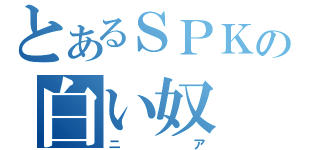 とあるＳＰＫの白い奴（ニア）