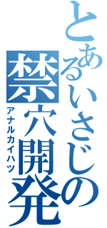 とあるいさじの禁穴開発（アナルカイハツ）