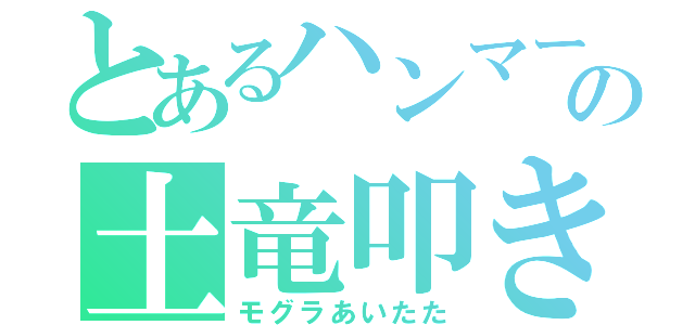 とあるハンマーの土竜叩き（モグラあいたた）