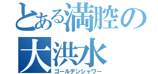 とある満腔の大洪水（ゴールデンシャワー）