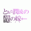 とある潤流の僕の嫁←（シュウ）