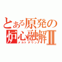 とある原発の炉心融解Ⅱ（メルトダウン）