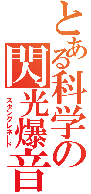 とある科学の閃光爆音（　スタングレネード）