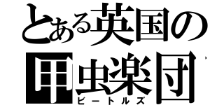 とある英国の甲虫楽団（ビートルズ）