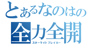 とあるなのはの全力全開（スターライトブレイカー）