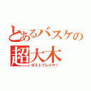 とあるバスケの超大木（ポストプレイヤー）