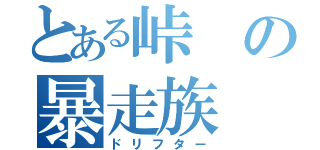 とある峠の暴走族（ドリフター）