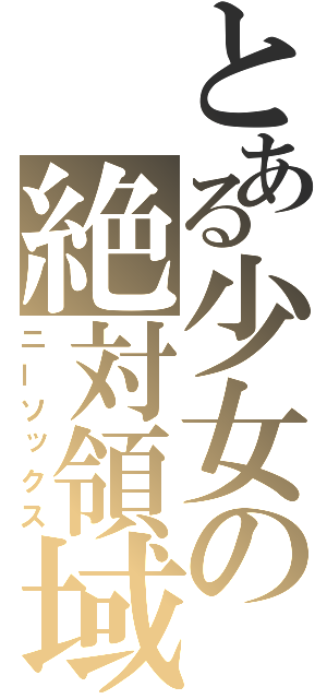 とある少女の絶対領域（ニーソックス）