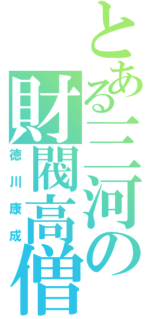 とある三河の財閥高僧（徳川康成）