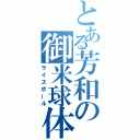 とある芳和の御米球体（ライスボール）