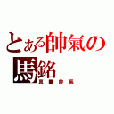 とある帥氣の馬銘（真■帥氣）