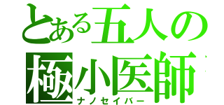 とある五人の極小医師（ナノセイバー）