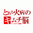 とある火病のキムチ脳（トンガラシ民族）