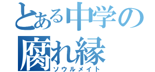 とある中学の腐れ縁（ソウルメイト）