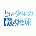 とある少年の軟式庭球（軟式テニス）