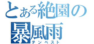 とある絶園の暴風雨（テンペスト）