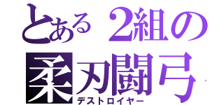 とある２組の柔刃闘弓（デストロイヤー）