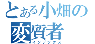 とある小畑の変質者（インデックス）