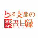 とある支那の禁書目録（ウンコ）