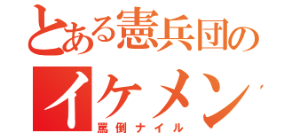 とある憲兵団のイケメン師団長（罵倒ナイル）