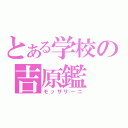 とある学校の吉原鑑（モッサリーニ）