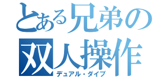 とある兄弟の双人操作（デュアル・ダイブ）