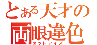 とある天才の両眼違色（オッドアイズ）