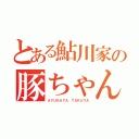 とある鮎川家の豚ちゃん（ＡＹＵＫＡＹＡ ＴＡＫＵＹＡ）