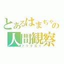 とあるはまちゃんの人間観察（フラグ立て）