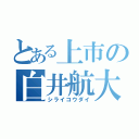 とある上市の白井航大（シライコウダイ）