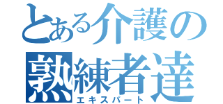 とある介護の熟練者達（エキスパート）