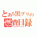 とある黒プリの燃費目録（１０００マイル）