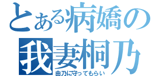 とある病嬌の我妻桐乃（由乃に守ってもらい）