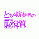 とある演奏者の感覚質（クオリア）