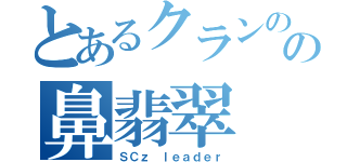 とあるクランのの鼻翡翠（ＳＣｚ ｌｅａｄｅｒ）