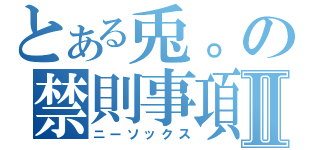 とある兎。の禁則事項Ⅱ（ニーソックス）