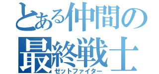 とある仲間の最終戦士（ゼットファイター）