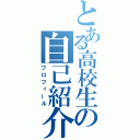 とある高校生の自己紹介（プロフィール）