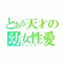 とある天才の幼女性愛（サントリー）