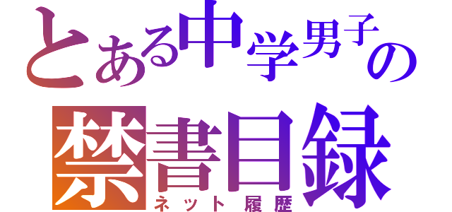 とある中学男子の禁書目録（ネット履歴）