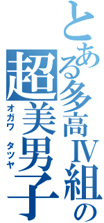 とある多高Ⅳ組の超美男子（オガワ　タツヤ）