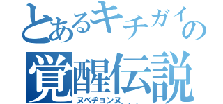 とあるキチガイの覚醒伝説（ヌベヂョンヌ．．．）