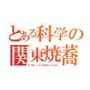 とある科学の関東焼蕎麦（Ｃａｎ'ｔ ｔｏ Ｙａｎｋｅｅ ｓｏ ｂａｄ）