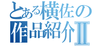 とある横佐の作品紹介Ⅱ（）