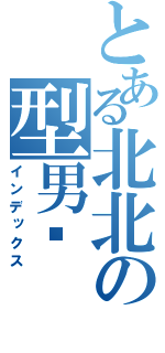 とある北北の型男样（インデックス）