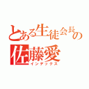 とある生徒会長候補の佐藤愛（インデックス）