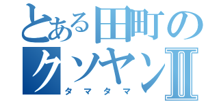 とある田町のクソヤンキーⅡ（タマタマ）