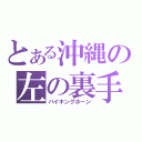 とある沖縄の左の裏手（バイキングホーン）