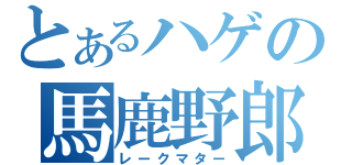 とあるハゲの馬鹿野郎（レークマター）